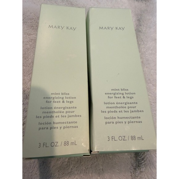 Mary Kay Other - 2 Mary Kay Mint Bliss Energizing Lotion for Feet & Legs 3 Fl Oz 88 mL New in Box